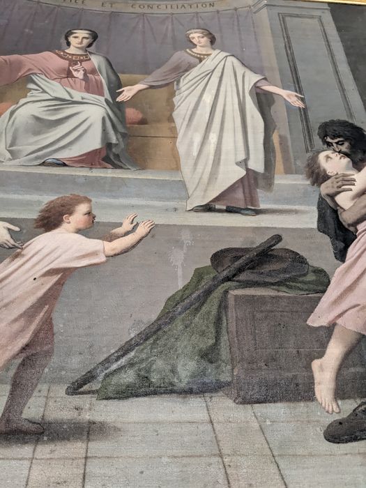 tableau : la Justice, vue partielle