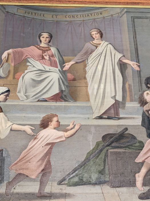 tableau : la Justice, vue partielle