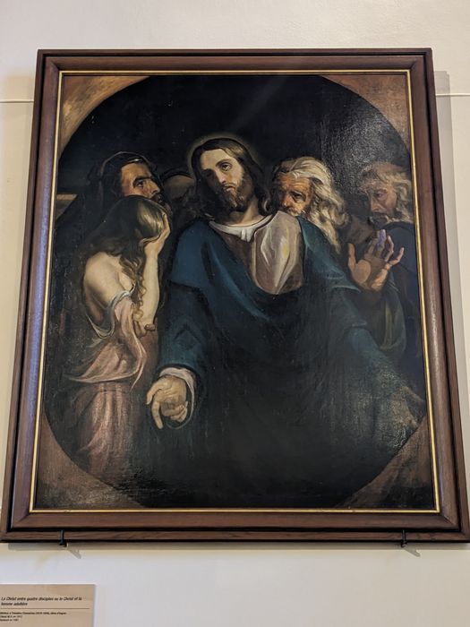 tableau : Christ et la femme adultère (le), Christ entre quatre disciples (le)