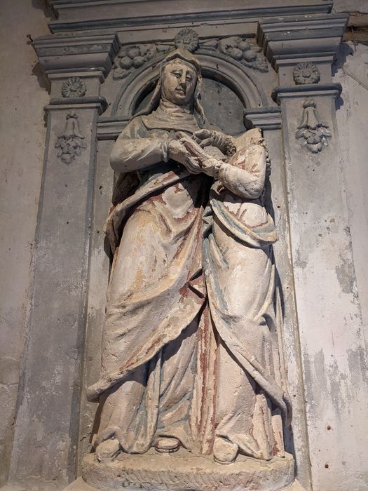 groupe sculpté : Éducation de la Vierge