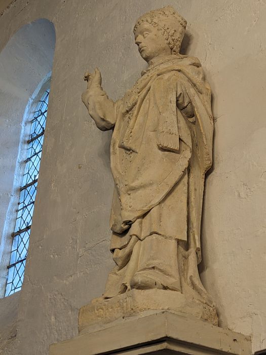 statue : Saint évêque dit saint Clair du Vexin
