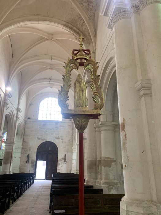 bâton de procession de confrérie : sainte Barbe