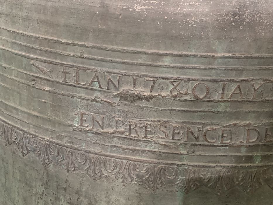 cloche dite Geneviève, détail de l’inscription