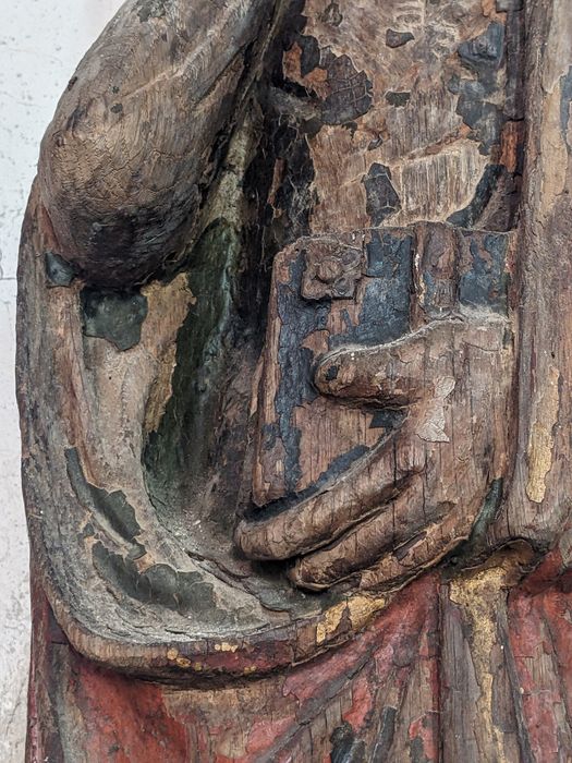 statue : Saint Jean, détail