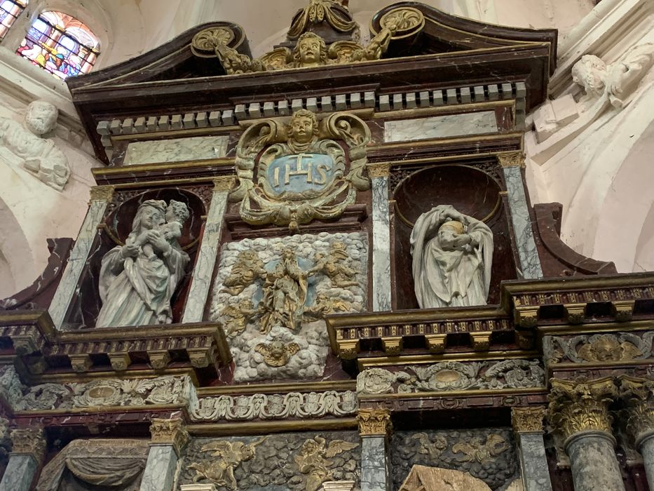 retable du maître-autel, vue partielle