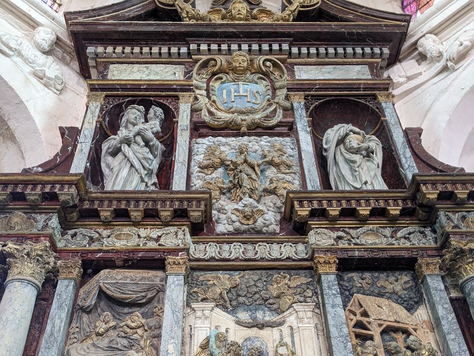 retable du maître-autel, vue partielle