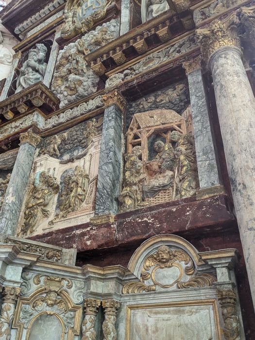 retable du maître-autel, vue partielle