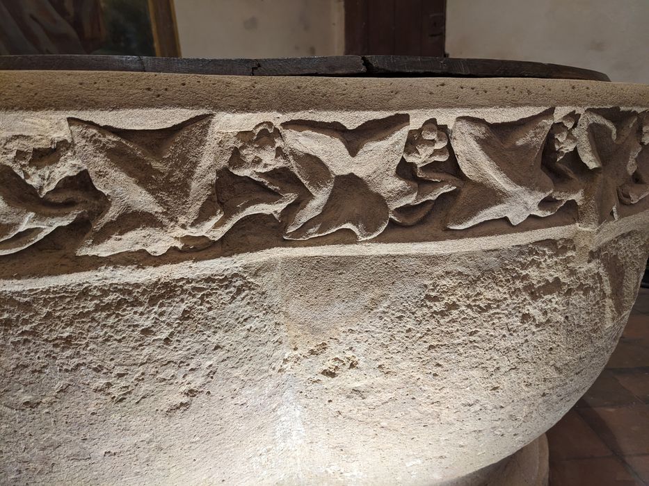 fonts baptismaux, détail