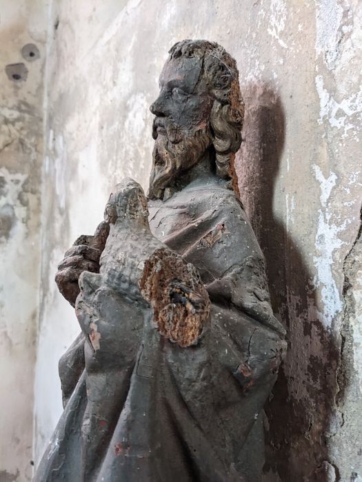 statue : saint Jean-Baptiste, vue partielle