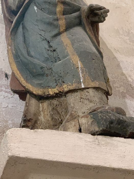 statue : saint Nicolas, détail