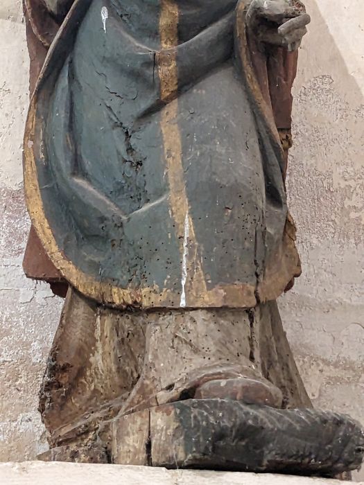 statue : saint Nicolas, détail