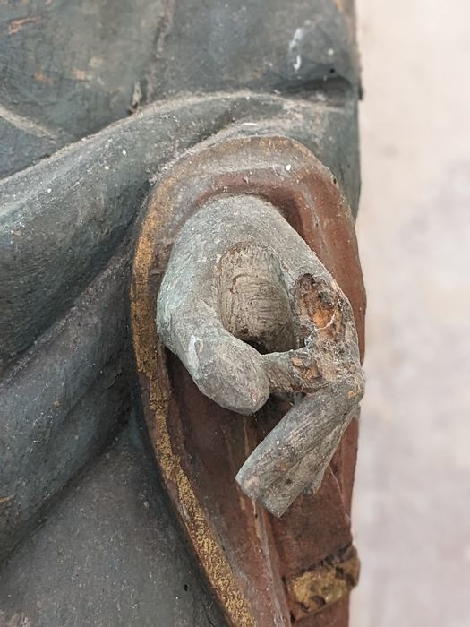 statue : saint Nicolas, détail