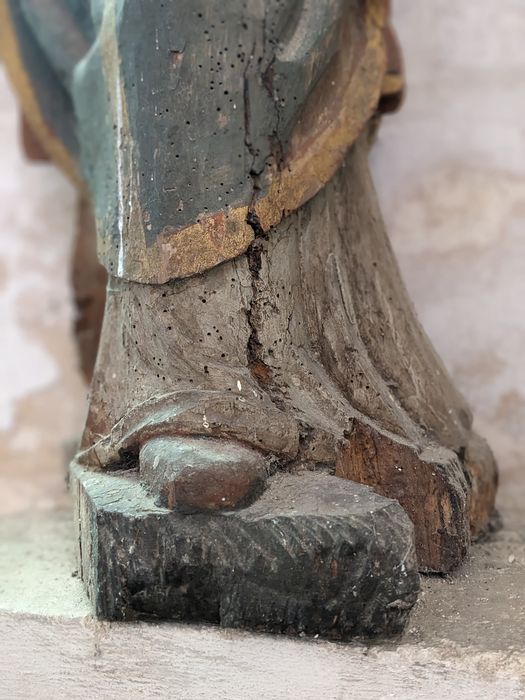 statue : saint Nicolas, détail
