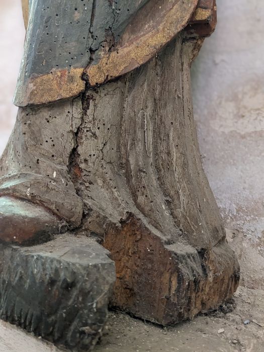 statue : saint Nicolas, détail