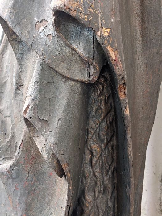 statue : saint Nicolas, détail
