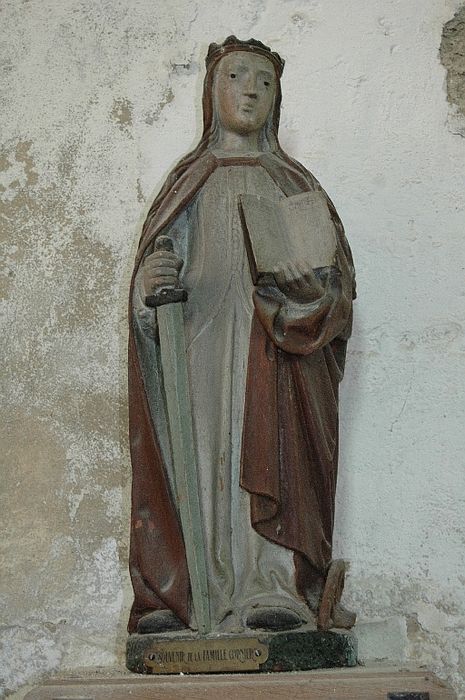 statue : sainte Catherine d'Alexandrie