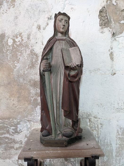 statue : sainte Catherine d'Alexandrie