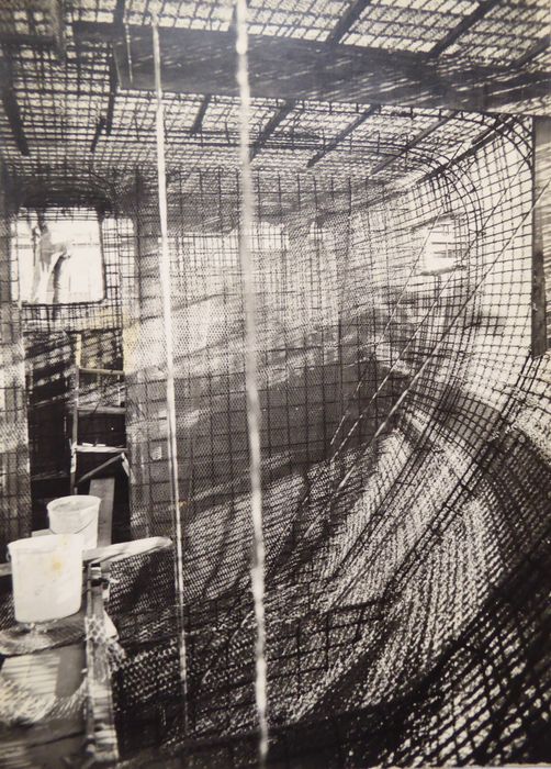 Bateau Le Toumelin. Intérieur de la coque.