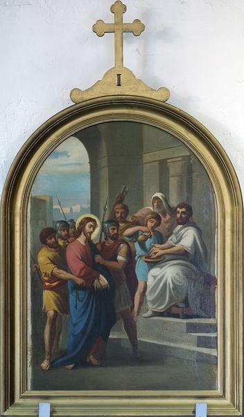 station du chemin de croix : Jésus est condamné à être crucifié