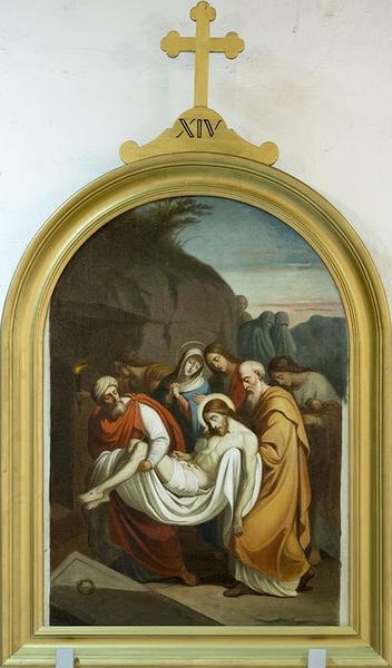 station du chemin de croix : Le corps de Jésus est mis au tombeau