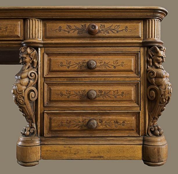 bureau de type ministre de style Renaissance, vue partielle