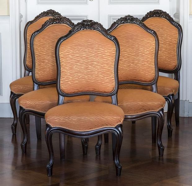 chaises de style néo-Louis XV, vue générale