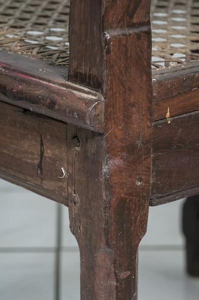 fauteuil de menuiserie d'assemblage, détail