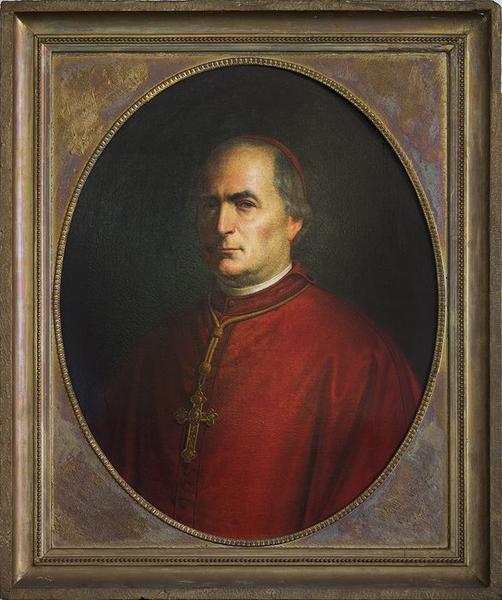 tableau : portrait de Julien Florian Desprez, premier évêque de La Réunion de 1851 à 1857, vue générale - © Ministère de la Culture (France), Conservation des antiquités et objets d'art de La Réunion, tous droits réservés