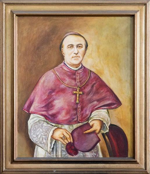 tableau : portrait de Jacques Paul Antonin Fabre, évêque de la Réunion de 1893 à 1917, vue générale - © Ministère de la Culture (France), Conservation des antiquités et objets d'art de La Réunion, tous droits réservés