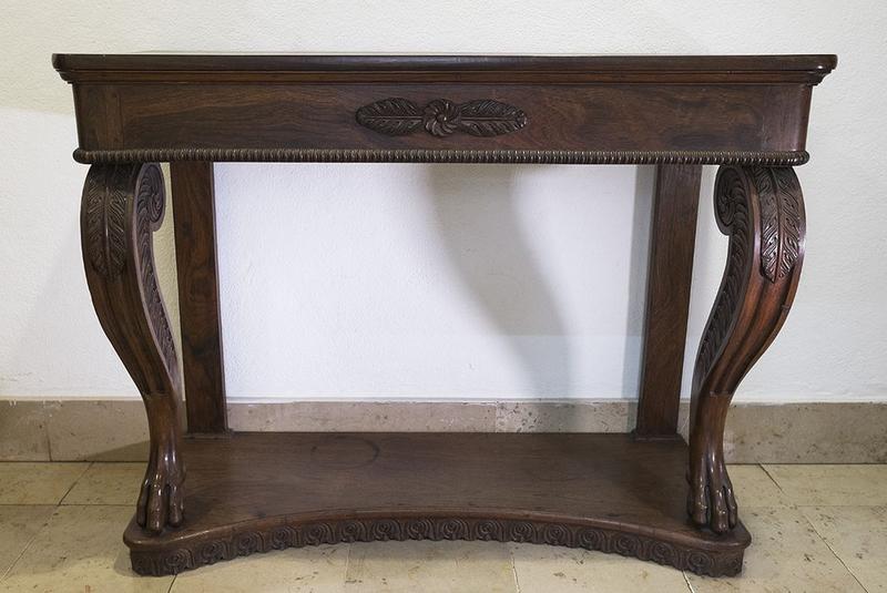 table console d'applique, vue générale