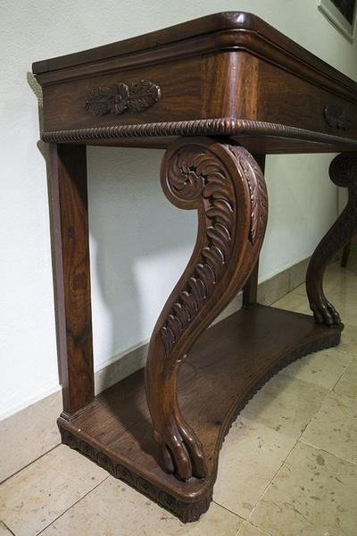 table console d'applique, vue partielle