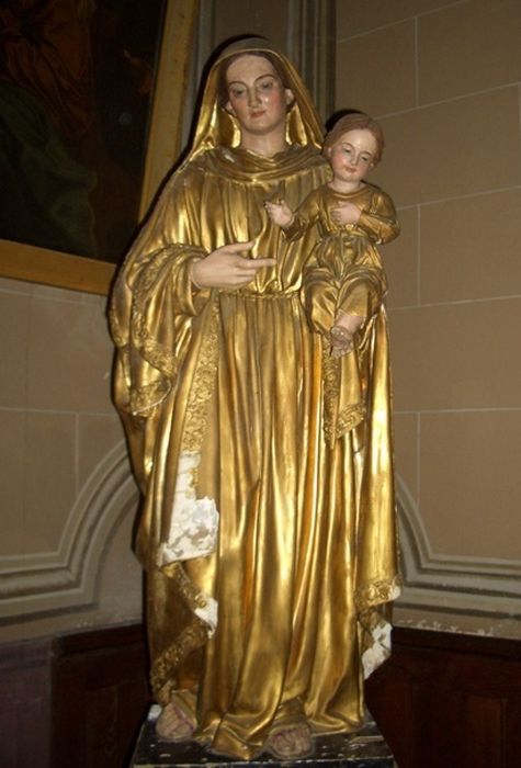 Statue : Vierge à l'Enfant - © Ministère de la Culture (France), Conservation des antiquités et des objets d'art de Corse, tous droits réservés