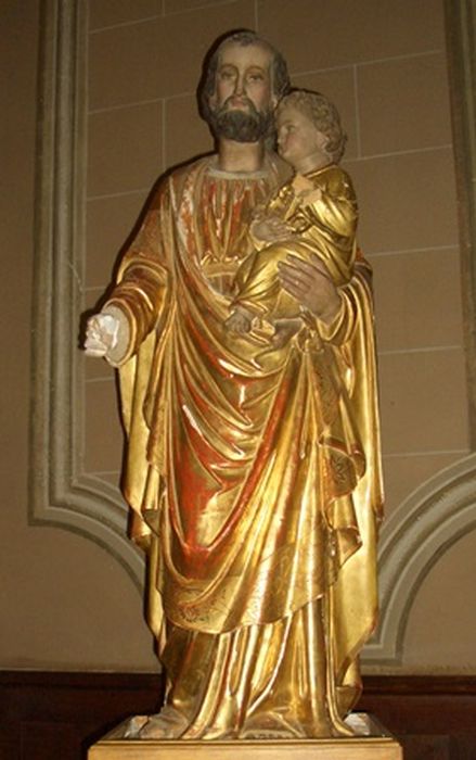 Statue : Saint Joseph - © Ministère de la Culture (France), Conservation des antiquités et des objets d'art de Corse, tous droits réservés