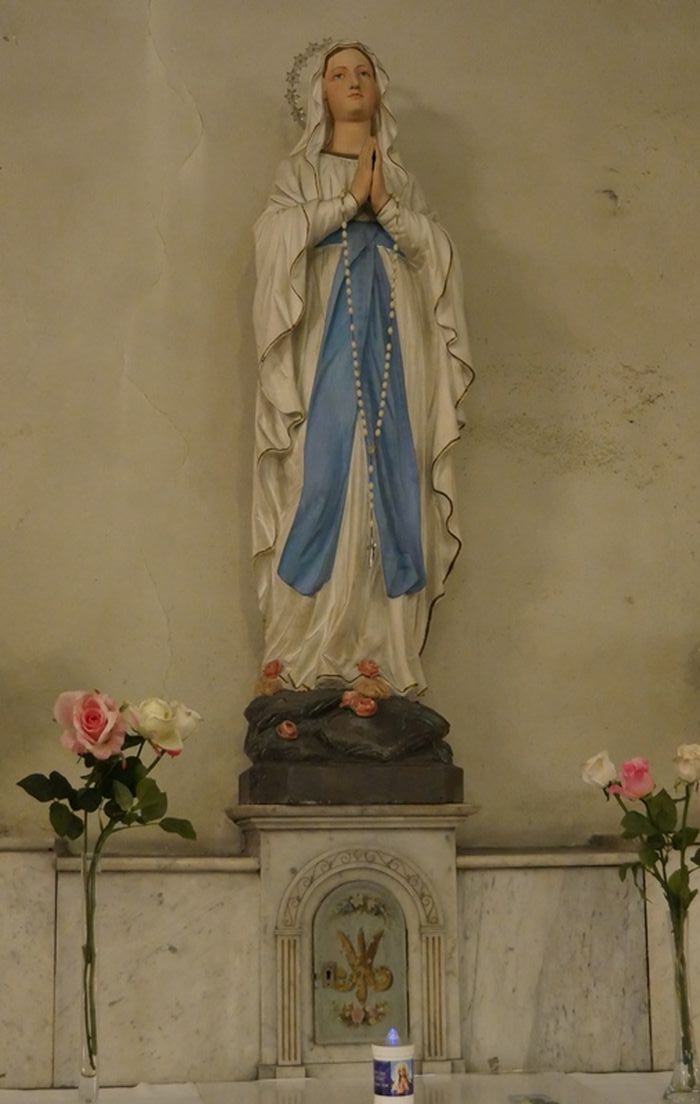 Statue : Notre-Dame de Lourdes - © Ministère de la Culture (France), Conservation des antiquités et des objets d'art de Corse, tous droits réservés