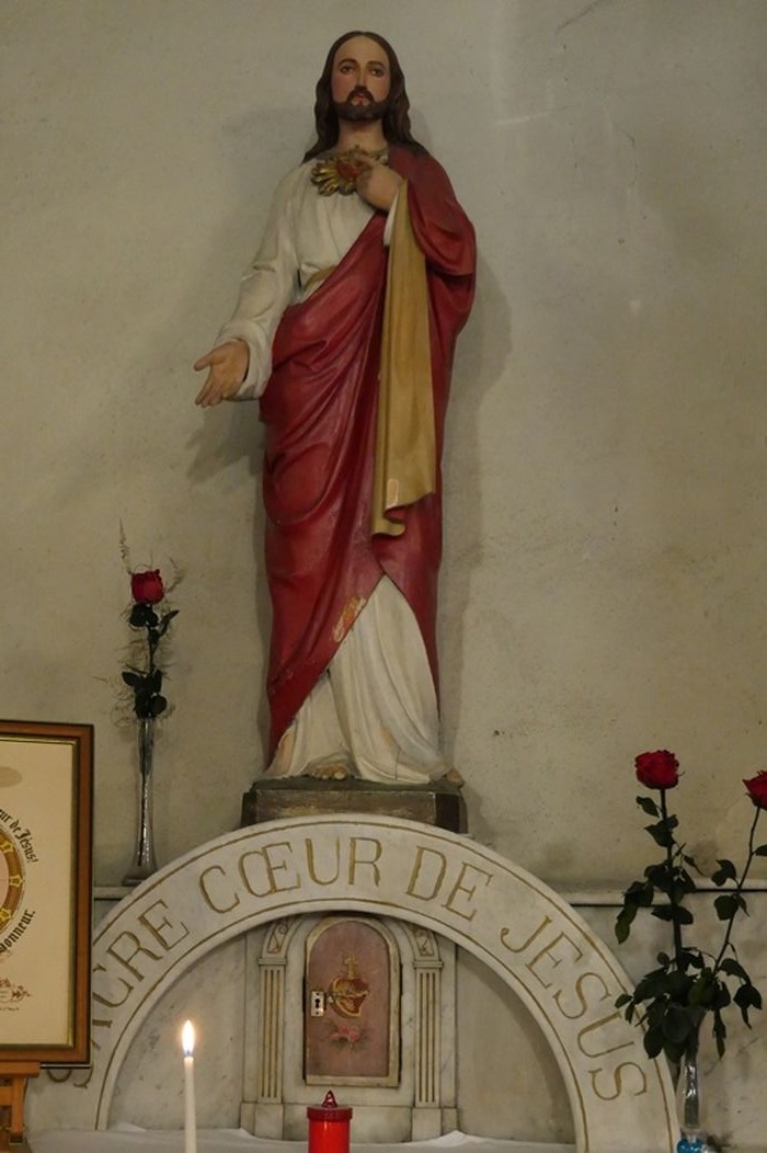 Statue : Le Sacré-Coeur de Jésus - © Ministère de la Culture (France), Conservation des antiquités et des objets d'art de Corse, tous droits réservés