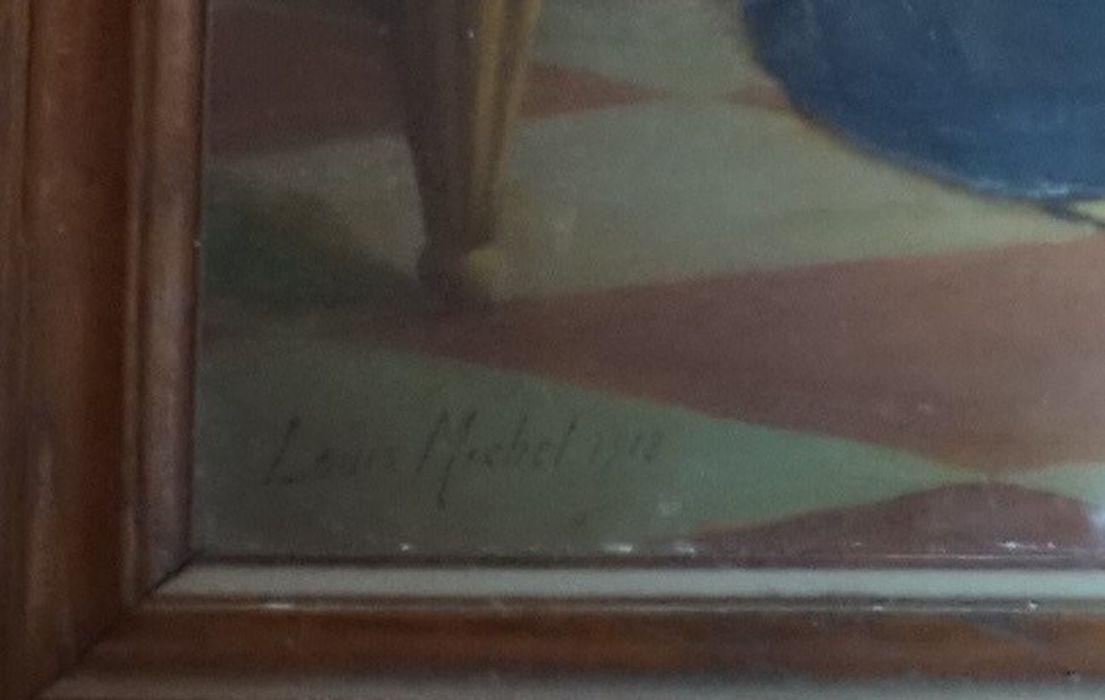 tableau : Donation du Rosaire, détail