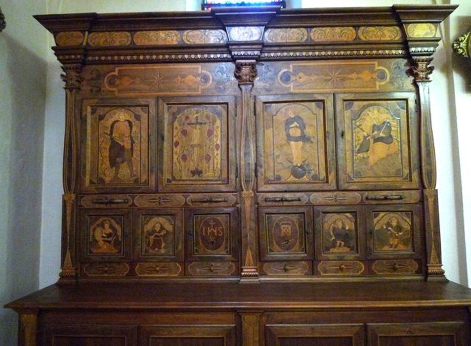 meuble de sacristie, vue partielle