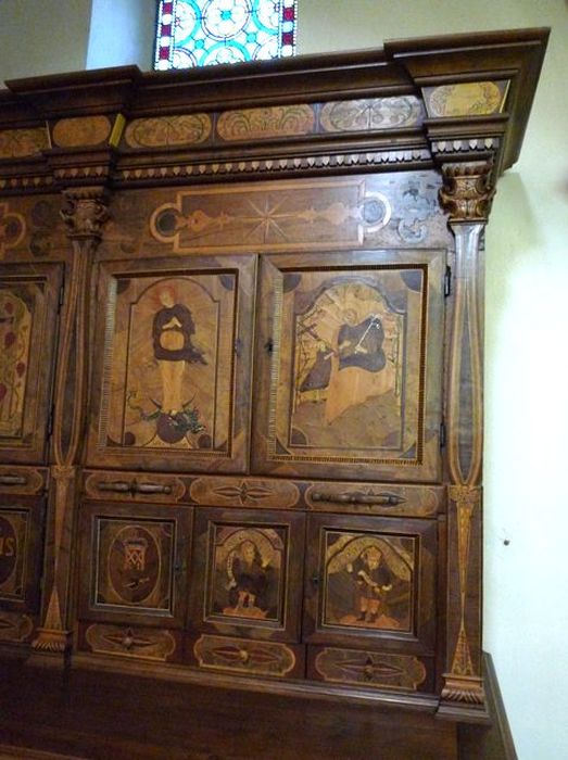 meuble de sacristie, vue partielle