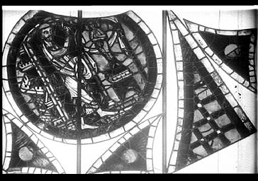 Vitrail, SAINT-MATHIEU ET SAINT-JUDE (SUPPOSE), ABSIDE, COTE nord, baie 205, MEDAILLON 4