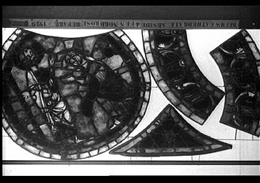 Vitrail, SAINT-THOMAS, ABSIDE, COTE nord, baie 203, REPARE EN 1929