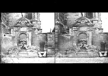 FONTAINE DU PARVIS, AUJOURD'HUI DISPARUE