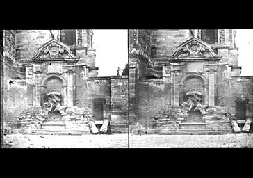 FONTAINE DU PARVIS, AUJOURD'HUI DISPARUE