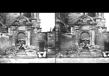 FONTAINE DU PARVIS AUJOURD'HUI DISPARUE