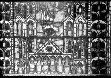 Vitrail : Église de Soissons (abside, côté sud, fenêtres hautes, baie 202, lancette de gauche)