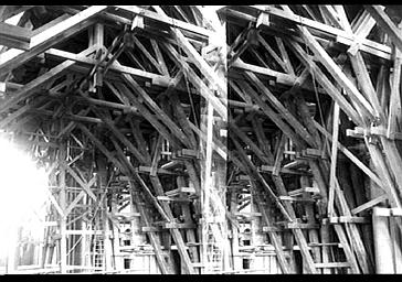 Angle sud-est, vue du sud-ouest, pilier sud-est de la croisée du transept