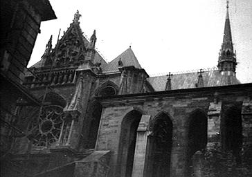 Bras sud du transept et chapelle de l'Archevêché vus du sud