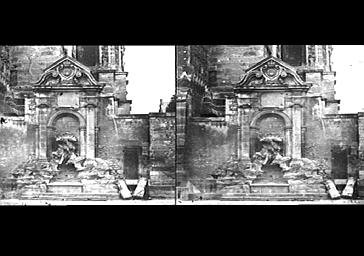 FONTAINE DU PARVIS, AUJOURD'HUI DISPARUE