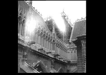 Toits de la croisée du transept, vue du sud-ouest