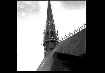 Clocher à l'Ange, vu de la tour nord-est du bras nord du transept