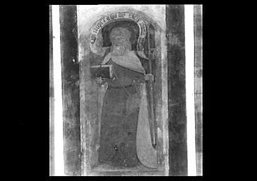 Relevé, peinture murale, représentation de saint Jacques le Majeur